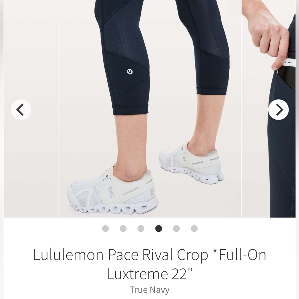 Lululemon Pace Rival Crop - Picture 3 of 9